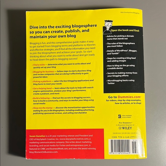 Blogging All-in-One For Dummies Book NWT - Picture 2 of 3